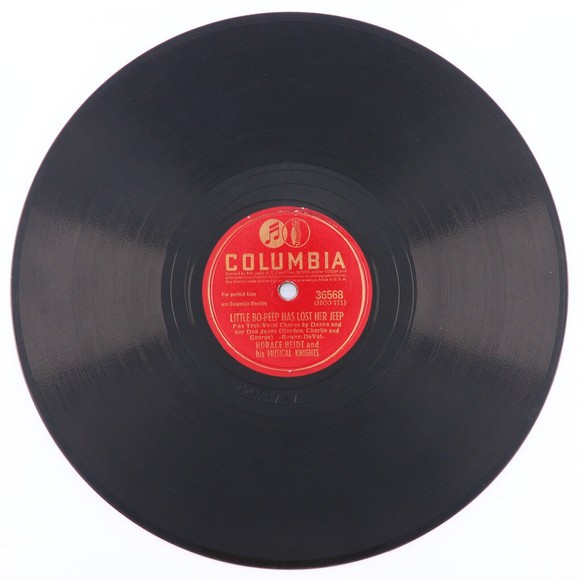 Horace Heidt, I Threw A Kiss In The Ocean/Little Bo-Peep 1942 10" 78 rpm Record - Picture 7 of 9